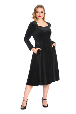 Banned Retro Vintage Kleid - Royal Evening Schwarz Vintage Retro 20er