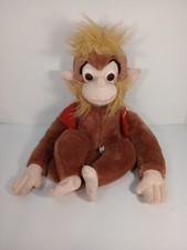 Vintage Disney's Aladdin 16" Abu Plush Stuffed Animal Toy Lemonwood Asia