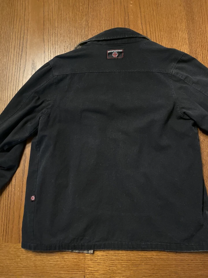 Chaqueta Reversible Mediana RARA Clásica Camiones Independientes Monopatín De Colección Foto 4 de 4