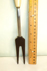 Vintage Beige Nylon Plastic Cooking Serving Fork 12" with Brown Nylon Tines tips — photo 3