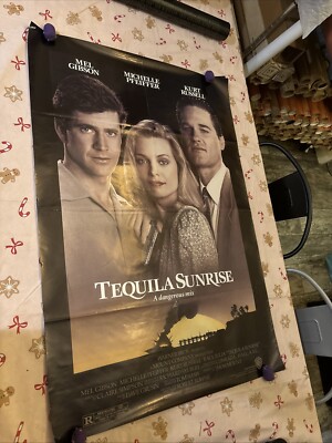 TEQUILA SUNRISE MOVIE POSTER Original SS 27x40 MEL GIBSON MICHELLE PFEIFFER