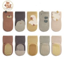 5 Paar Rutschfeste Socken für Baby Anti Ruts...
