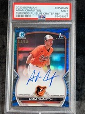 2023 Bowman Chrome 1st AQUA BLUE REFRACTOR PROSPECT ROOKIE AUTO Adam Crampton
