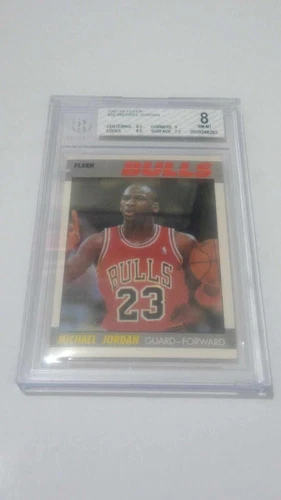 1987-88 FLEER #59 MICHAEL JORDAN BGS8 LOW POP