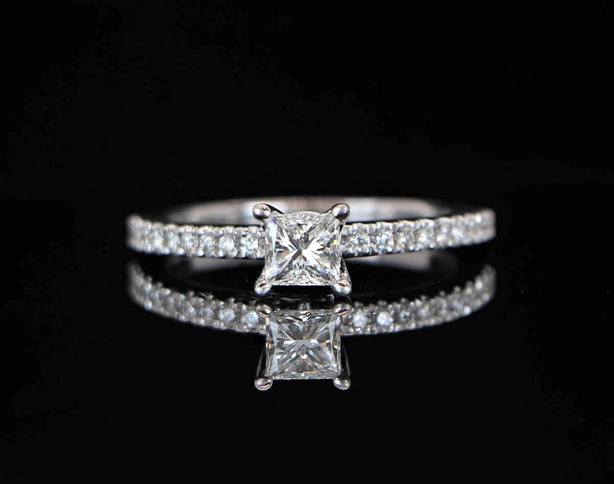 Size 7 Vera wing wedding ring and band Estate Vera Wang Wedding Set - main image 4
