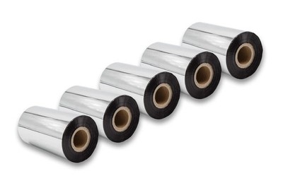 5x Thermotransfer Band für Valentin Vario Solo Pica II-Serie Wachs-Plus schwarz