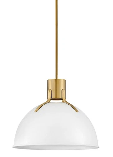 Hinkley Lighting 3483 Argo 1 Light 20"W Pendant - Polished White / Lacquered - Picture 1 of 12