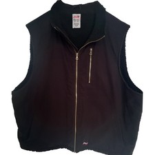 Dickies Sherpa Lined Work Vest Men's 2XL Black Full Zip
