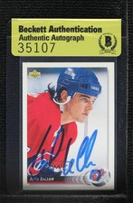 BAS 1992-93 Upper Deck John LeClair #55 Authentic Auto 3c7