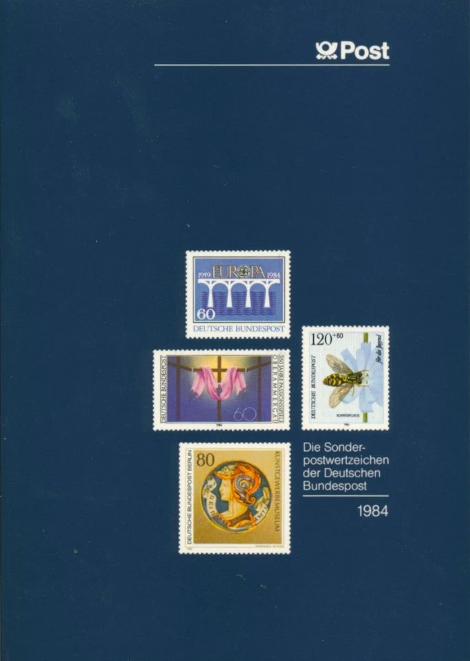 Bund Jahrbuch 1984 mit allen Marken postfrisch und Schwarzdruck (XL9574) - Bild 1 von 1