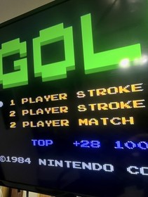 #625 Nintendo NES Golf 3 screw 1985 Black Box CIB