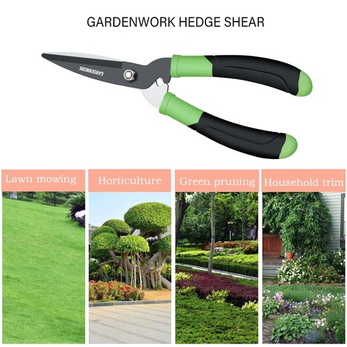 Hedge Clippers Shears with Teflon Coated,High Carbon Steel Blades,Bush Cutter... - Foto 4 di 7