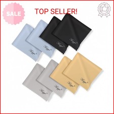 Mcyye 8 PCS Microfiber Cleaning Cloth for Glasses 6"x7" , Premium Eyeglass Clea
