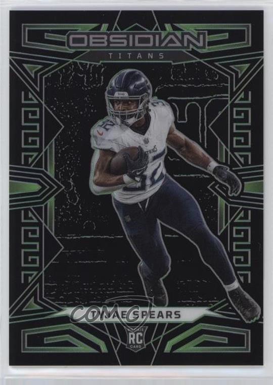 2023 Panini Obsidian Green Electric Etch 25/25 Tyjae Spears #197 Rookie RC 0wn0