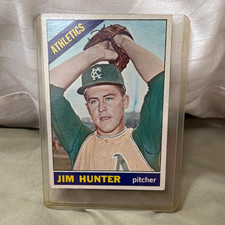 Topps 1965 Jim Hunter #36 Rookie Kansas City Athletics Baseball Trading Card. rookie card picture