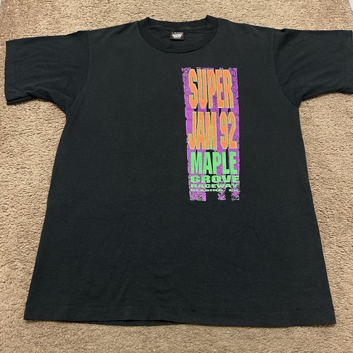 Vintage 1992 Volkswagen Super Jam Maple Grove Raceway Reading PA Shirt Black L