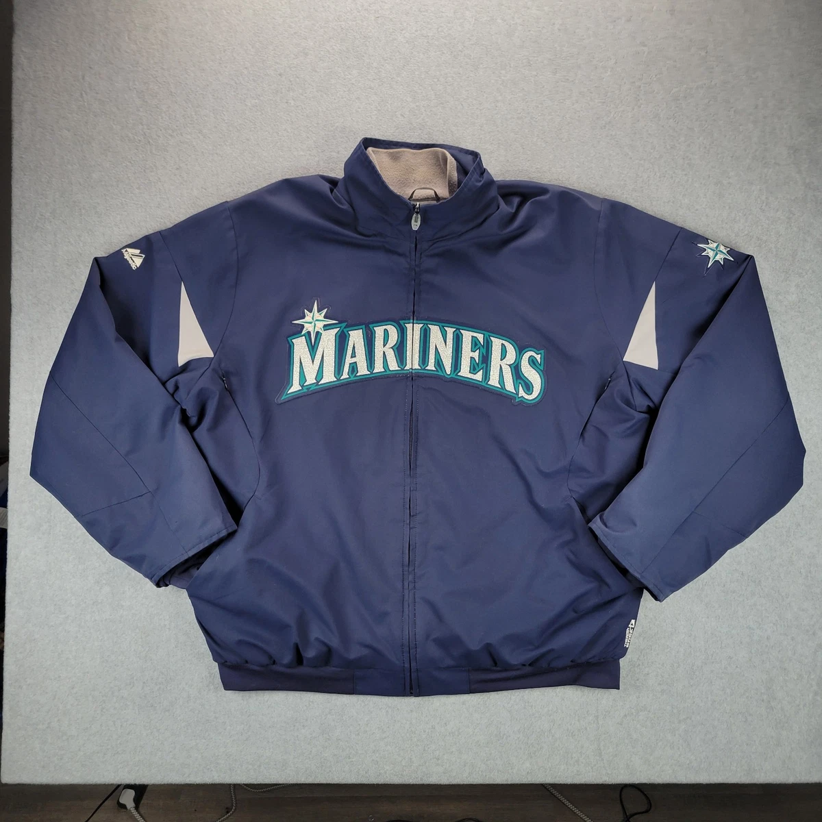 マジェスティック　マリナーズ　ナイロンジャケット　MLB フリース マジェスティック マリナーズ ナイロンジャケット MLB フリース 【公式
