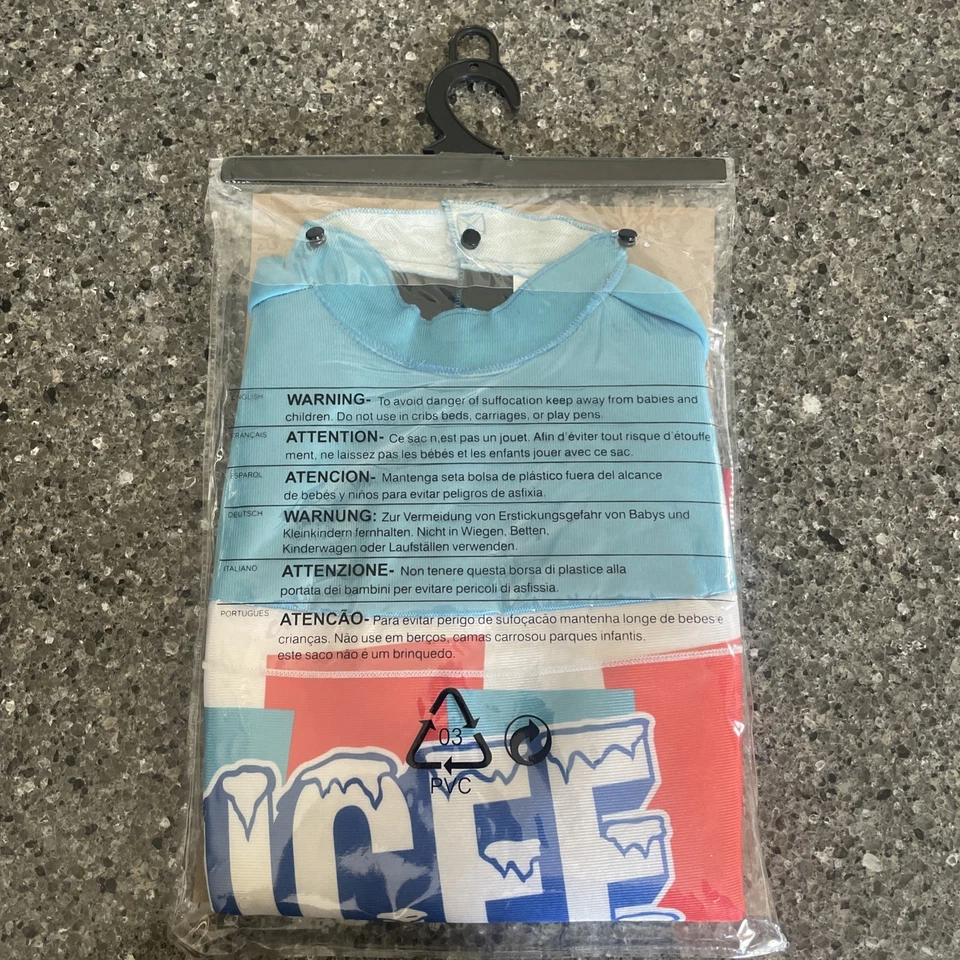 Túnica azul gelo fantasia infantil Halloween slushie - 3-6 anos de idade - Imagem 2 de 4