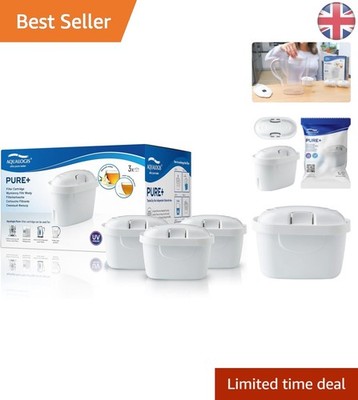 Ultimate Pure+ Wasserfilterkartuschen (3er Pack) - Reduziert effektiv Verunreinigungen