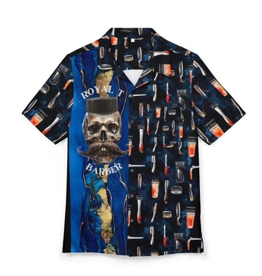 Royal T Barber Hawaiian Shirt Barber Gift for Royal T Barber Lovers Haircut Shir