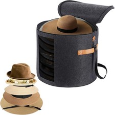 Large Hat Storage Box 19'' Hat Box for Large Hats Hat Boxes for Women Storage...
