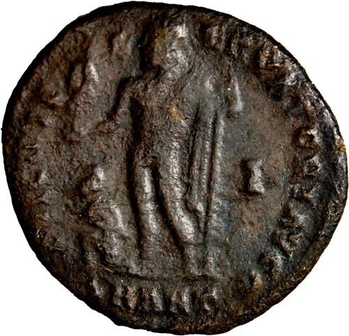 GUARANTEED AUTHENTIC Licinius II, Caesar, 317-324. Follis Military Portrait - Picture 1 of 5