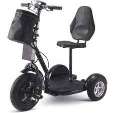 MotoTec Electric Trike 48V 1000W Black MotoTec Trike