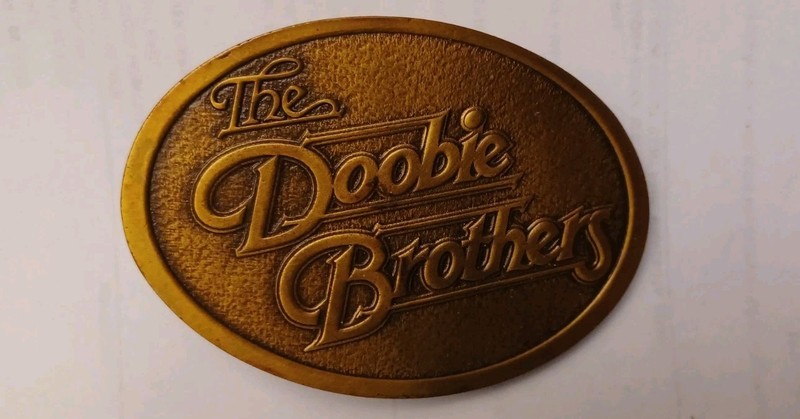 Rare 2015 DOOBIE BROTHERS  brass Belt Buckle