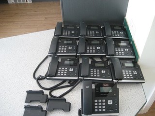 Yealink SIP T42S IP phone Black 10 handsets superb condition some are new