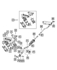 Genuine Mopar Exhaust Bracket And Isolator 57008654AB
