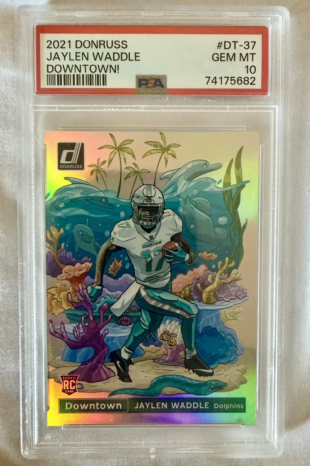 Jaylen Waddle Panini Donruss Downtown #DT37 Base