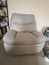 Flexispot - Pro - Swivel and Rocker Recliner With Metal Base - Light Grey Linen