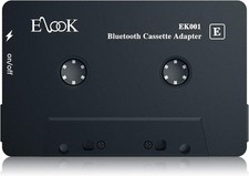 Elook Car Audio Receiver, Bluetooth Cassette Receiver Tape Aux Adapter Player W