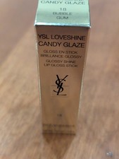 YSL Loveshine Candy Glaze Lip Gloss Stick 18 Bubble Gum Full Size NIB