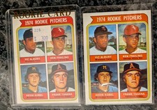 (2) 1974 Topps #605 RC Frank Tanana Baseball 1989 Topps (8). 10Total