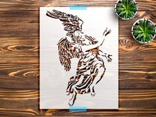 Little Angel Stencil StencilAir Reusable Plastic Wall Art Craft Template