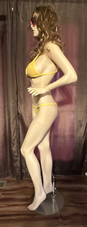 Minimale Animale Women's Mesh Gold Yellow Set Large Top/Med bottom, NWOT - Image 2 of 4