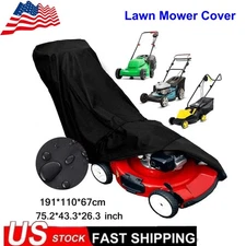 Heavy Duty Waterproof Lawn Mower Cover Fit Outdoor for Gas & Electric Mowers