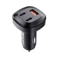 66W 2X USB-C/USB Pps Pd Qc 4.0 Afc Fcp Black Car Charger