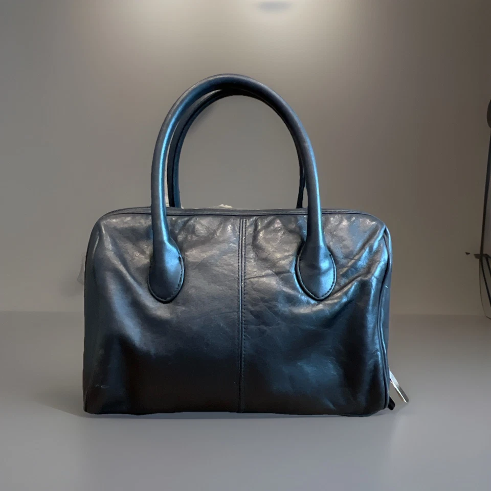 Giani Bernini Black Leather Purse Multi Compartment Handbag Double Handle Bag - Image 3 of 4