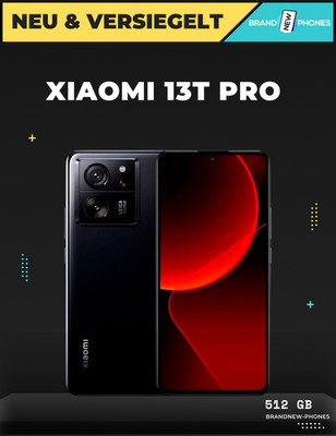 Xiaomi 13T PRO - 512 GB - Schwarz (Ohne Simlock) (Dual SIM) - Versiegelt & NEU