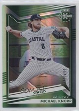 2022 Panini Elite Extra Edition Status Green 48/499 Michael Knorr #75 ix8