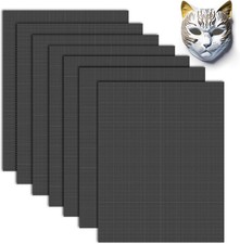 Fursuit Eye Mesh Sheets - Waterproof PVC for DIY Cosplay Props, 7 Pieces