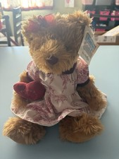Animal Alley Toys R Us Plush Bear In Dress, Vintage Year 2000