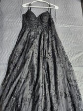 JJ's House Black Lace Evening Gown Size 6