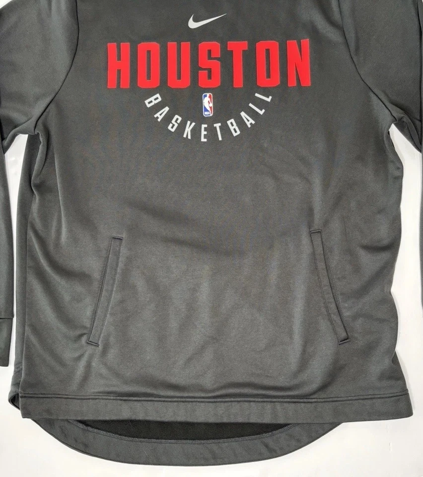 Suéter Pullover Nike Houston Rockets Calentamiento Cuello Redondo Para Hombre XL Práctica NBA Foto 3 de 4