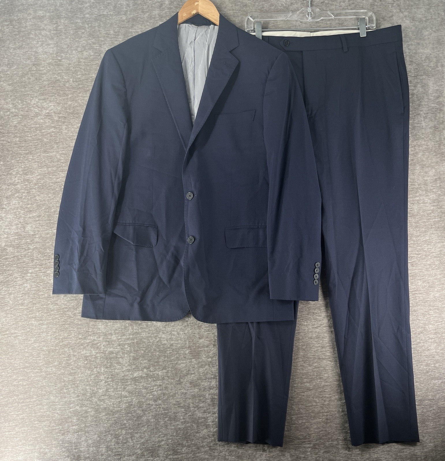Brooks Brothers 2-Piece Suit Explorer Classic Men’s 42 R / 38x32 Wool Navy Blue