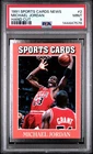 144447576 Michael Jordan 1991 Sports Cards News #2 PSA 8