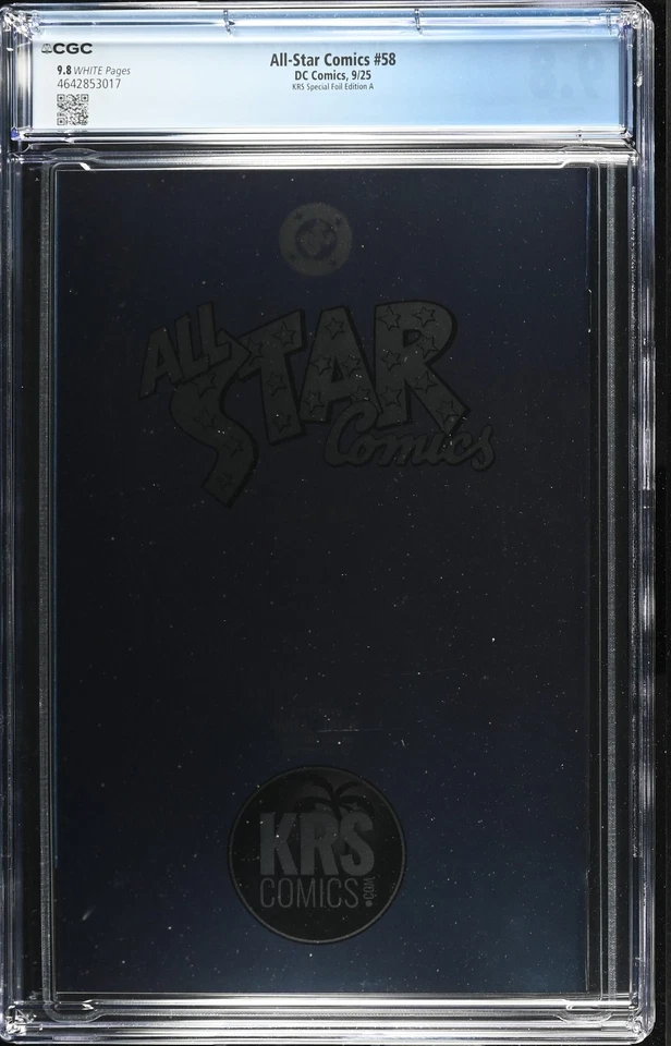All Star Comics #58 Will Jack Foil SDCC Variant CGC 9.8 - Facsimile LTD 400 - Image 3 of 4