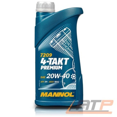 1 L LITER MANNOL 7209 4-TAKT PREMIUM API SN MOTORRAD-ÖL MOTORRADÖL